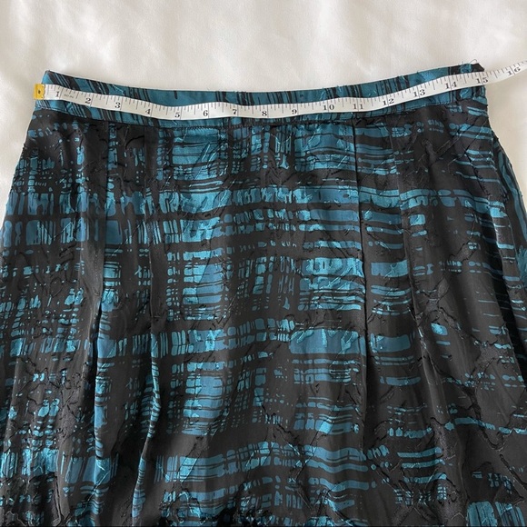 Chico’s Burnout Brynn maxi skirt blue black size 0 - Picture 9 of 11